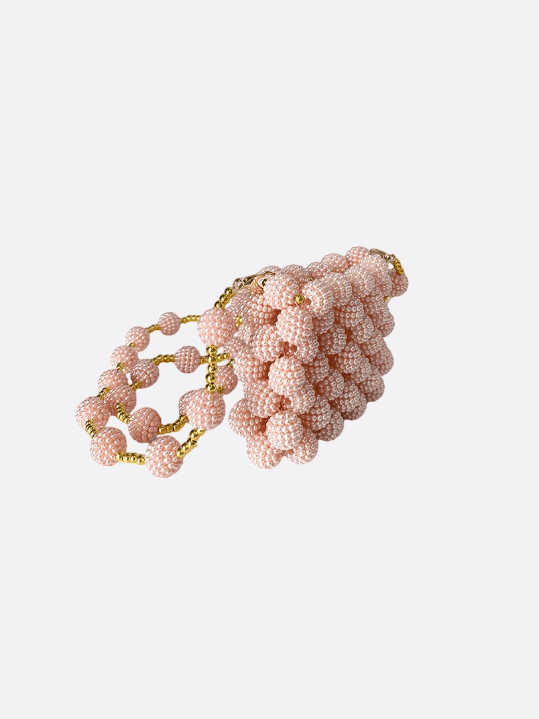 Mini bolso de hombro con perlas