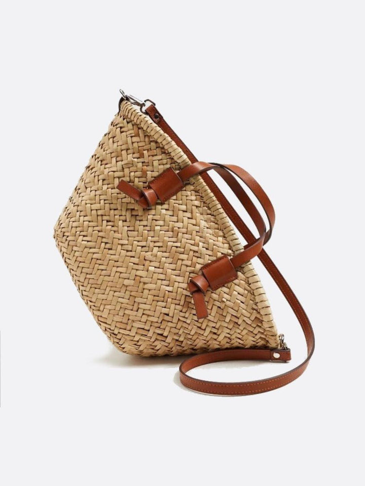 Bolso tote de mimbre