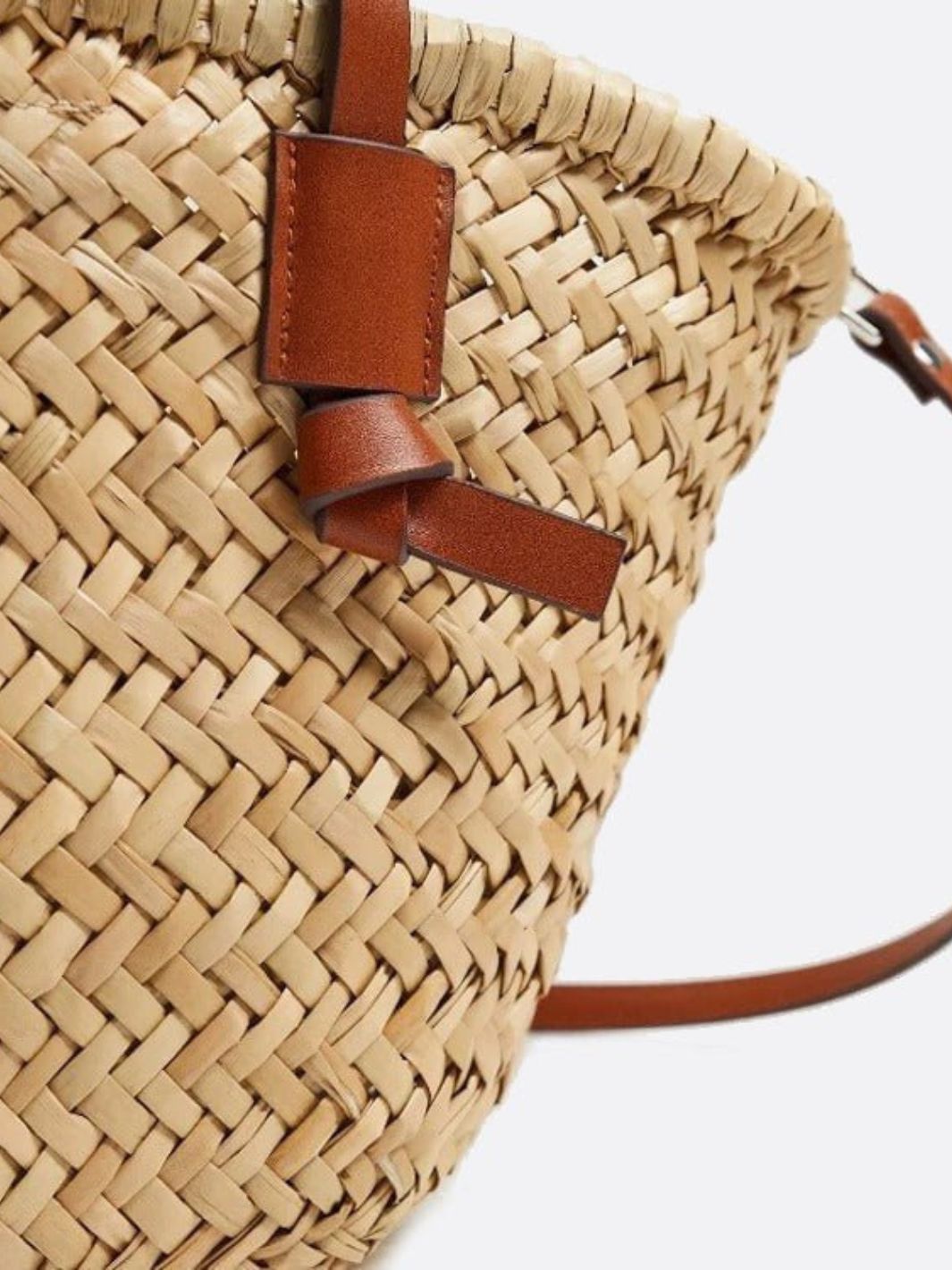 Bolso tote de mimbre