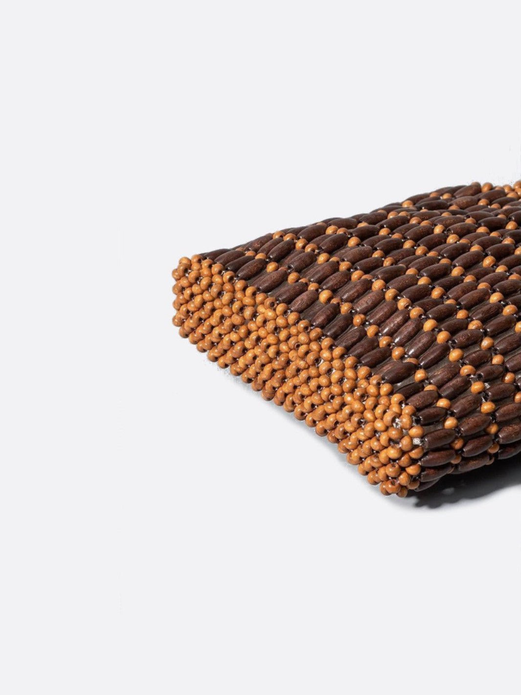 Bolso de cuentas de madera