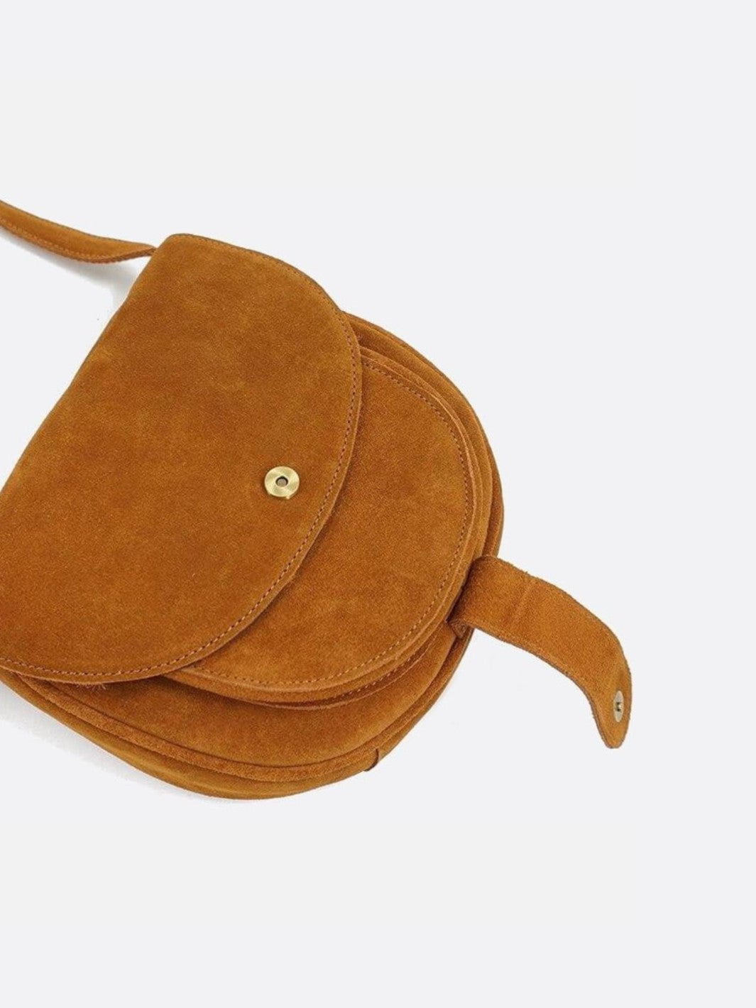 Bolso bandolera ante camel