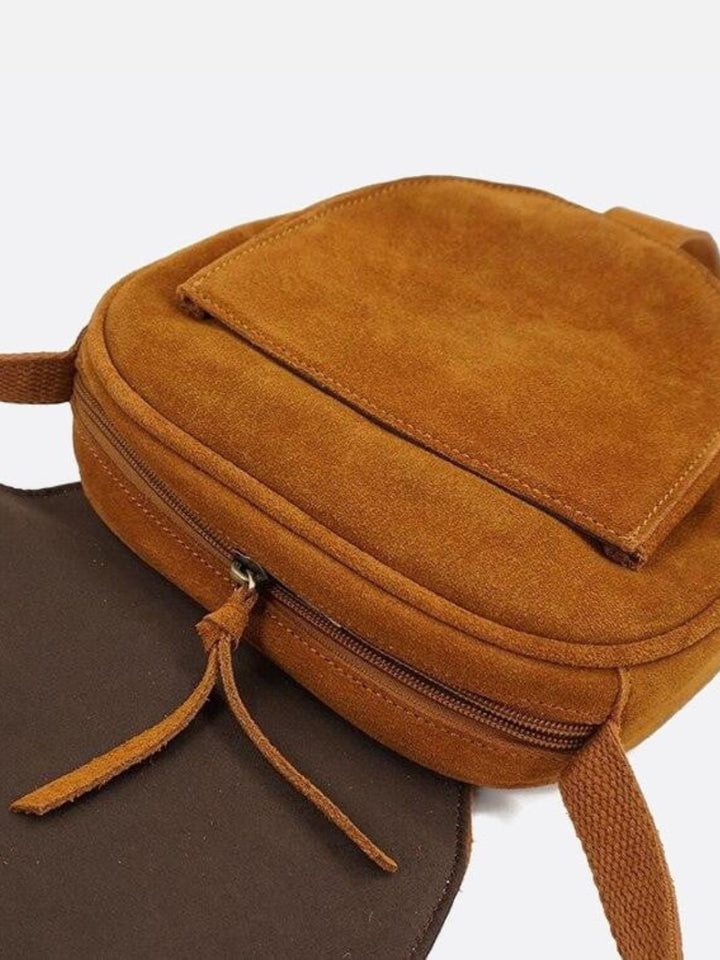 Bolso bandolera ante camel