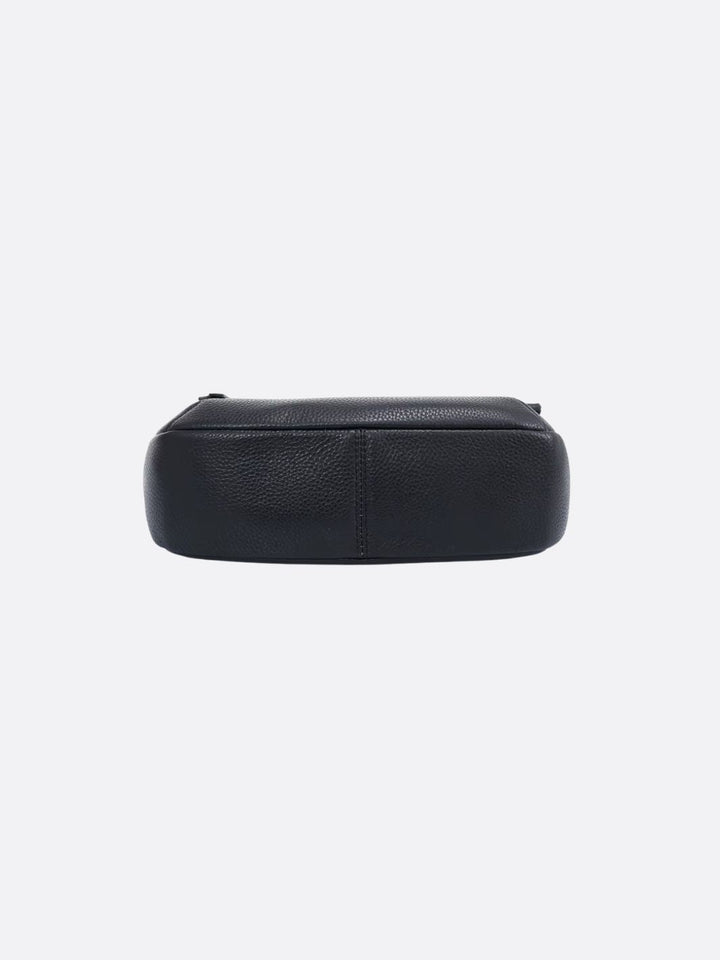 Bolso bandolera rectangular de piel