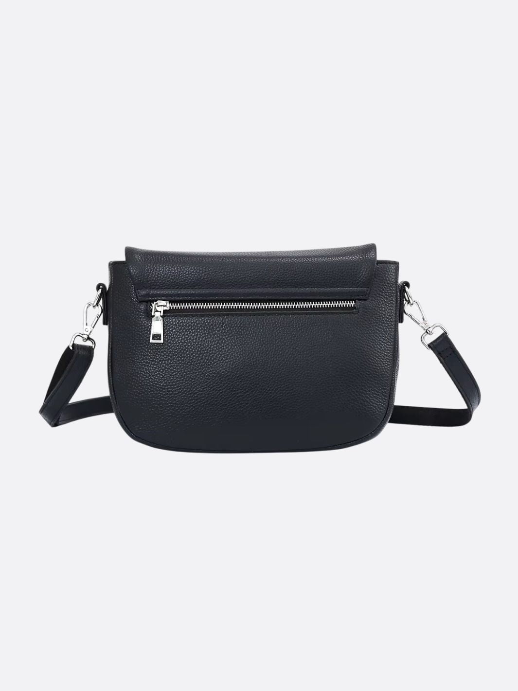 Bolso bandolera rectangular de piel