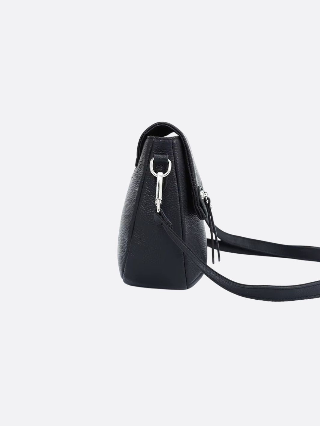 Bolso bandolera rectangular de piel
