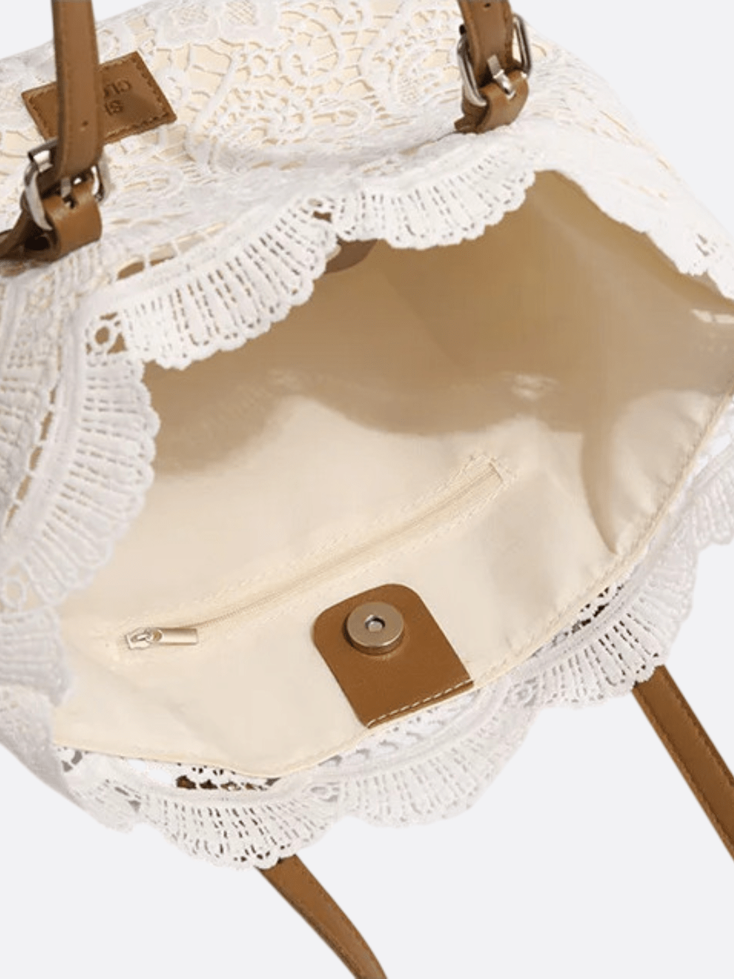 Bolso de mano de encaje