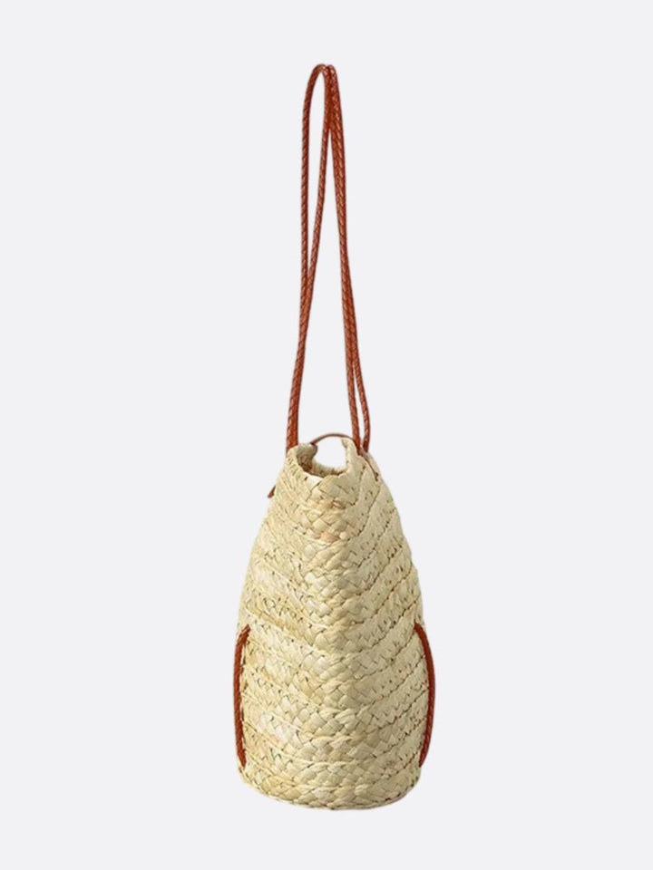 Bolsa de mano de mimbre