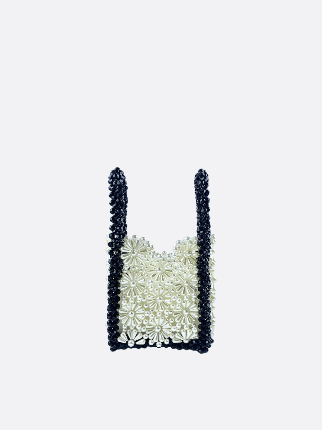 sac carré en perle