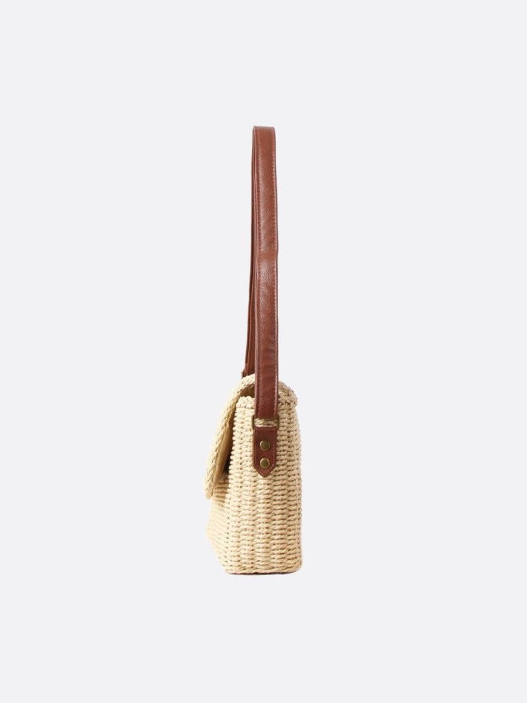 Bolsa de paja rectangular