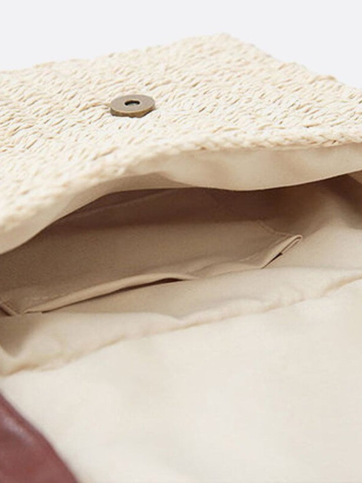 Bolsa de paja rectangular