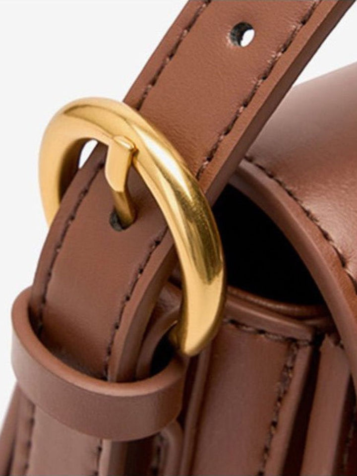 Bolso bandolera de piel